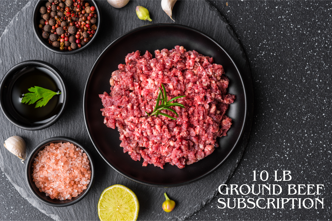 10 Pound Ground Beef Subscription